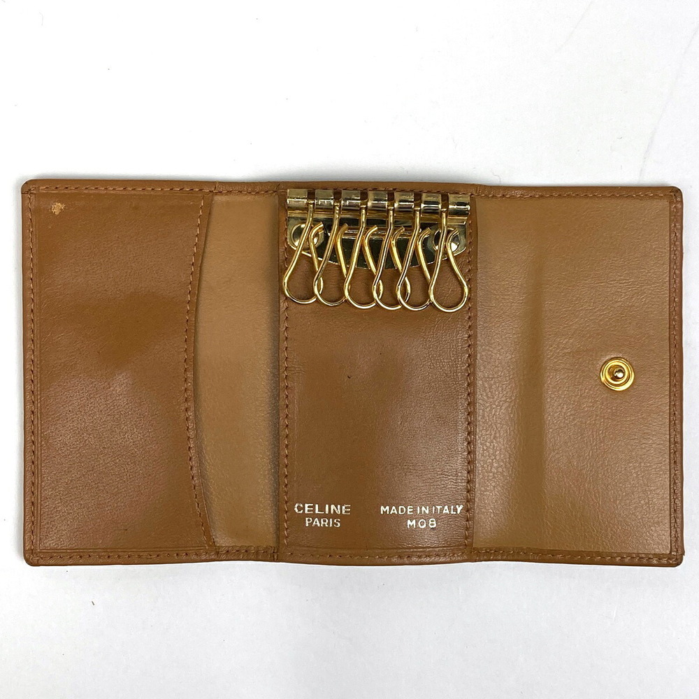 Celine canvas Blazon Wallet hooks brown key Macadam - Picture 6 of 6